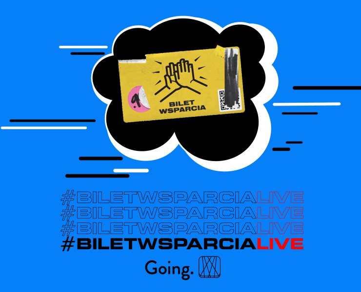 Bilet Wsparcia Live wywiad Instagram Going. koronawirus wydarzenia wywiad