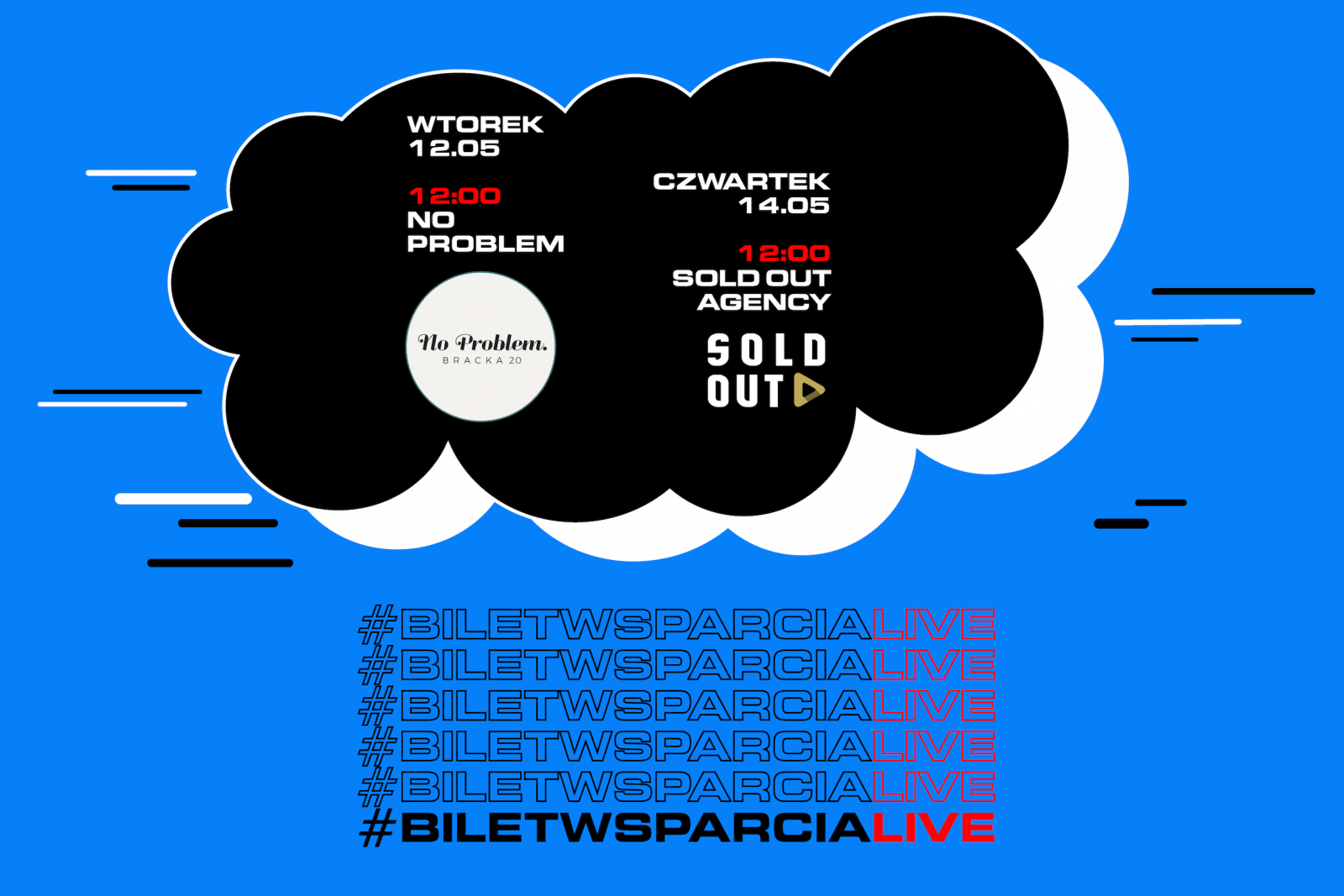 Bilet Wsparcia Live No Problem Bracka 2 wegan eko live online streaming zostań w domu