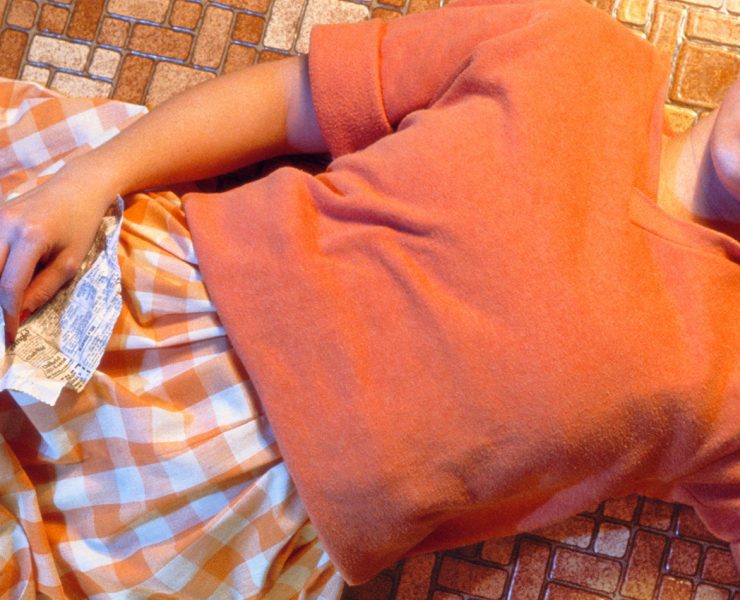 Cindy Sherman. Untitled #96, 1981. Chromogenic color print, 24 x 48 inches. [via MOMA] | Image source: fotoinfinitum.com