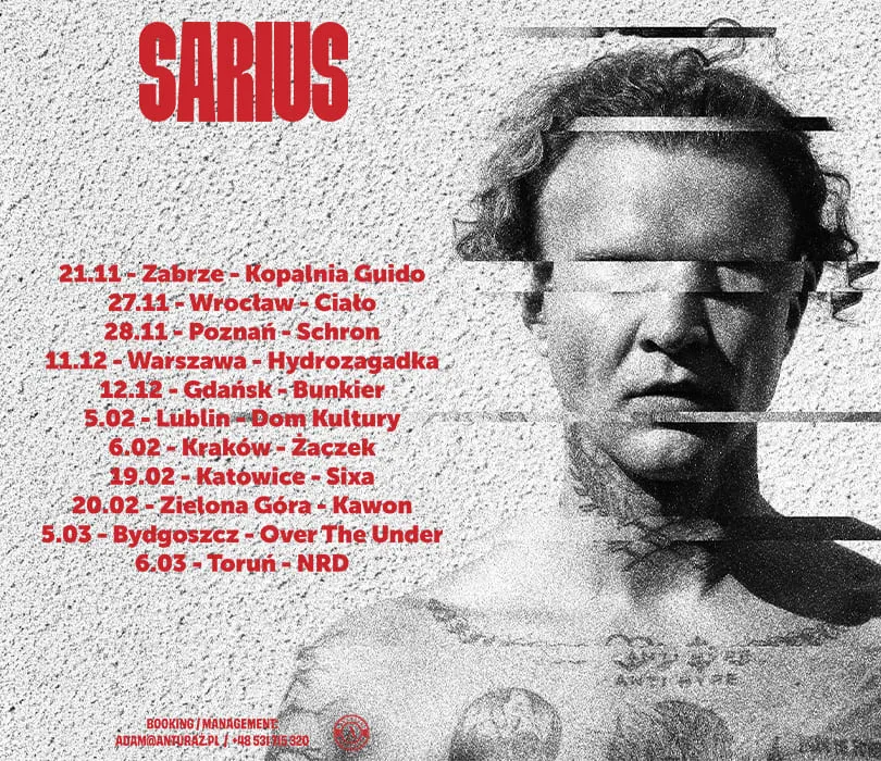 Sarius koncerty