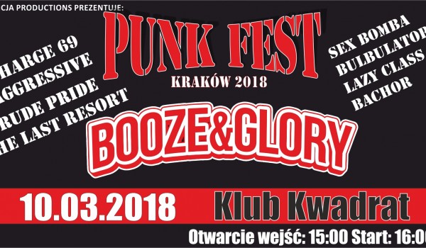 Going. | Punk Fest 2018 Booze & Glory, The Last Resort, Rude Pride i inni - Klub Kwadrat