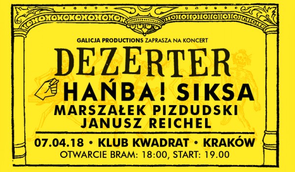 Going. | Dezerter / Hańba / Siksa / Marszałek Pizdudski / Janusz Reichel - Klub Kwadrat